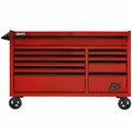 Homak RS Pro 54'' Red 10-Drawer Roller Cabinet RD04054010 571RD0405410